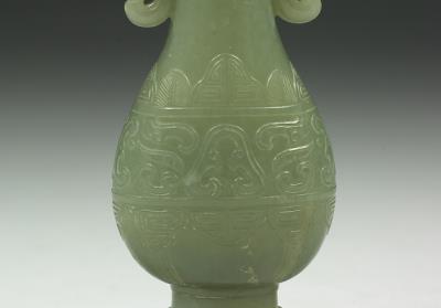 图片[2]-Jade vase with animal-mask pattern, Qing dynasty (1644-1911)-China Archive